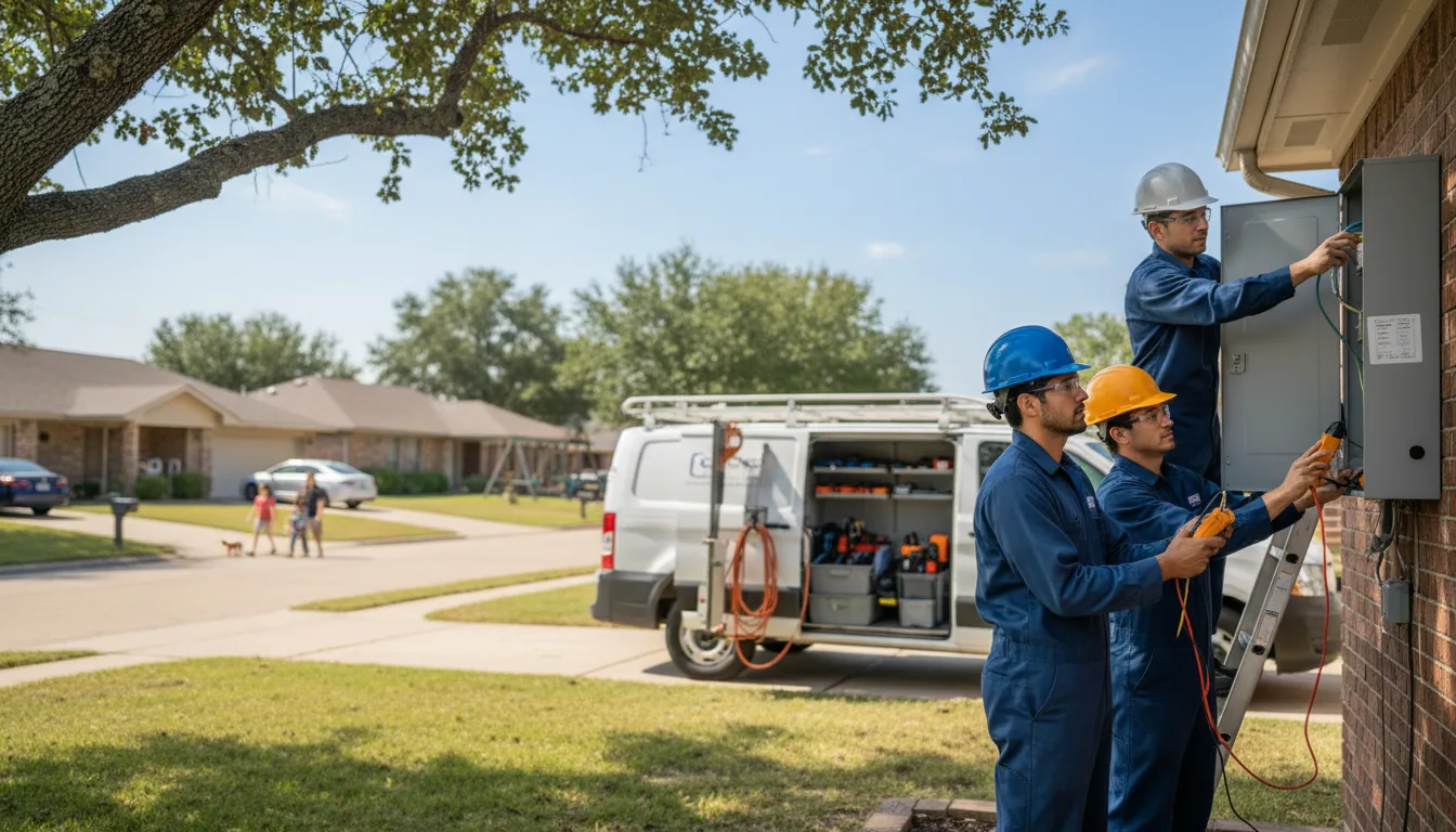 Certified electrician providing emergency electrical services in Keota, IA